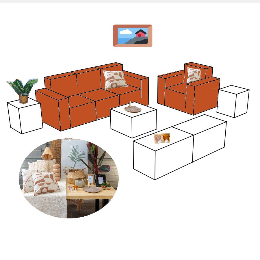 Muebles + decoración para el Salón (41 piezas) - Imagen 2