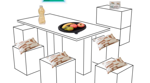 Conjunto Comedor + Decoración (44 piezas)